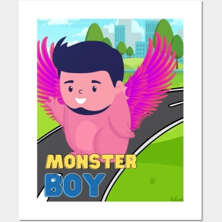 monster boy - for kids Posters and Art